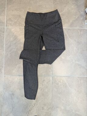 Heather Gray Laser Cut Leggings